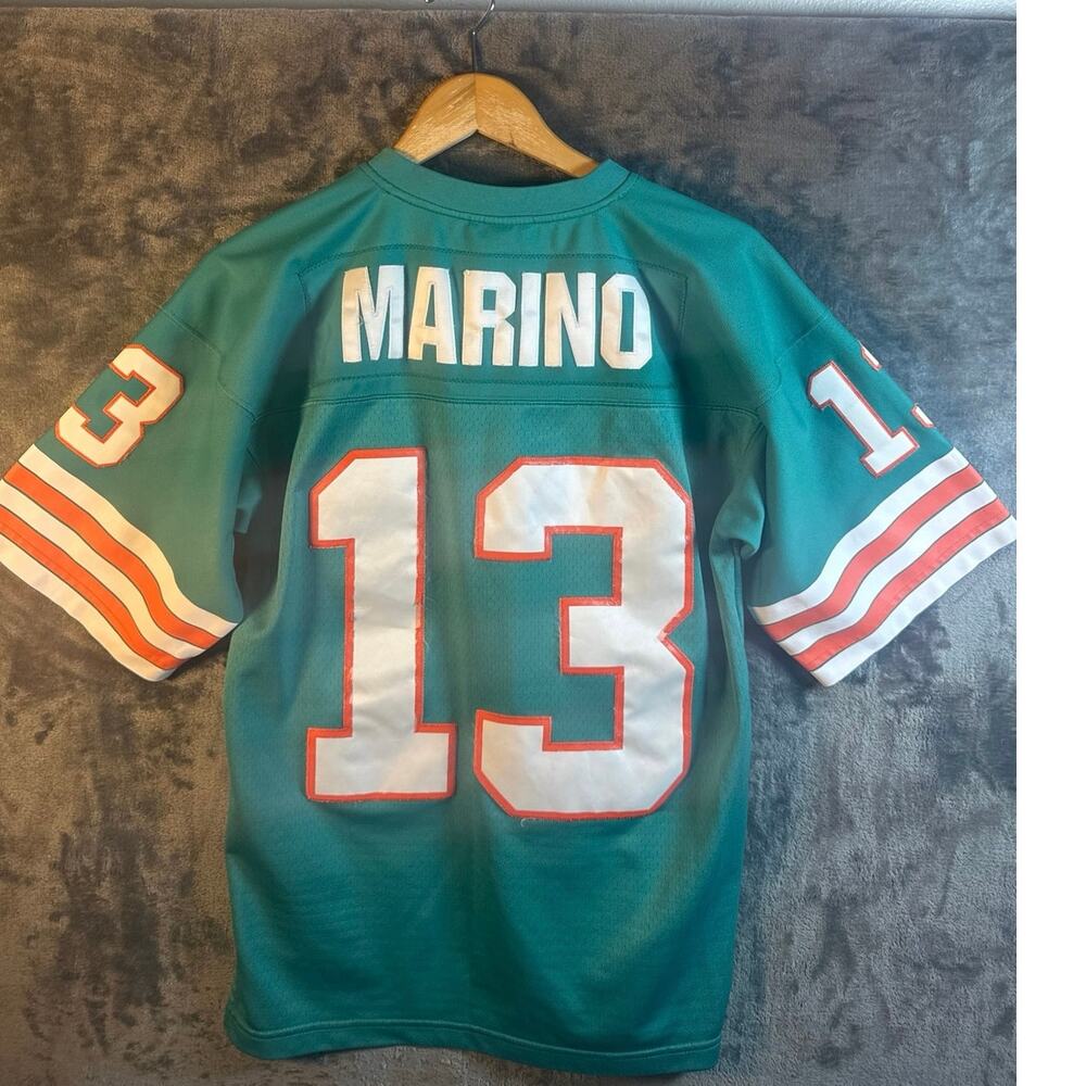 Mitchell & Ness 1984 Dan Marino Legacy Retro Throwback Jersey Men’s Medium Teal - Picture 2 of 14
